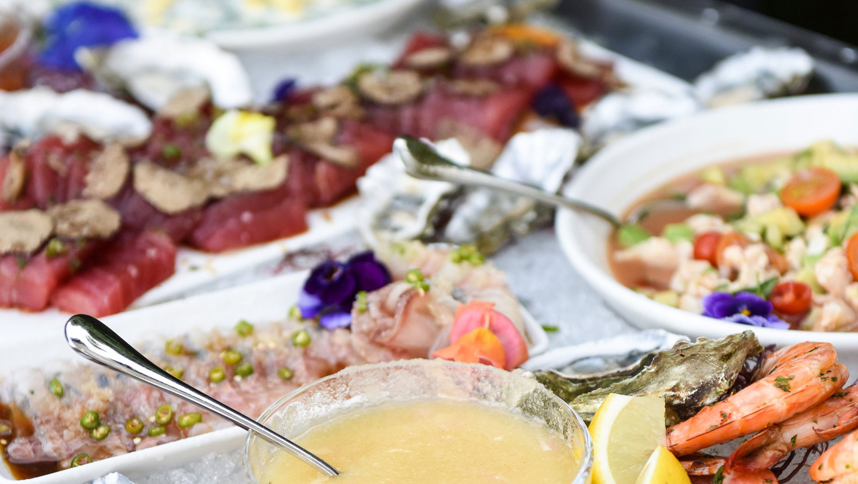 Colorful Wedding Seafood Platter from King Tide