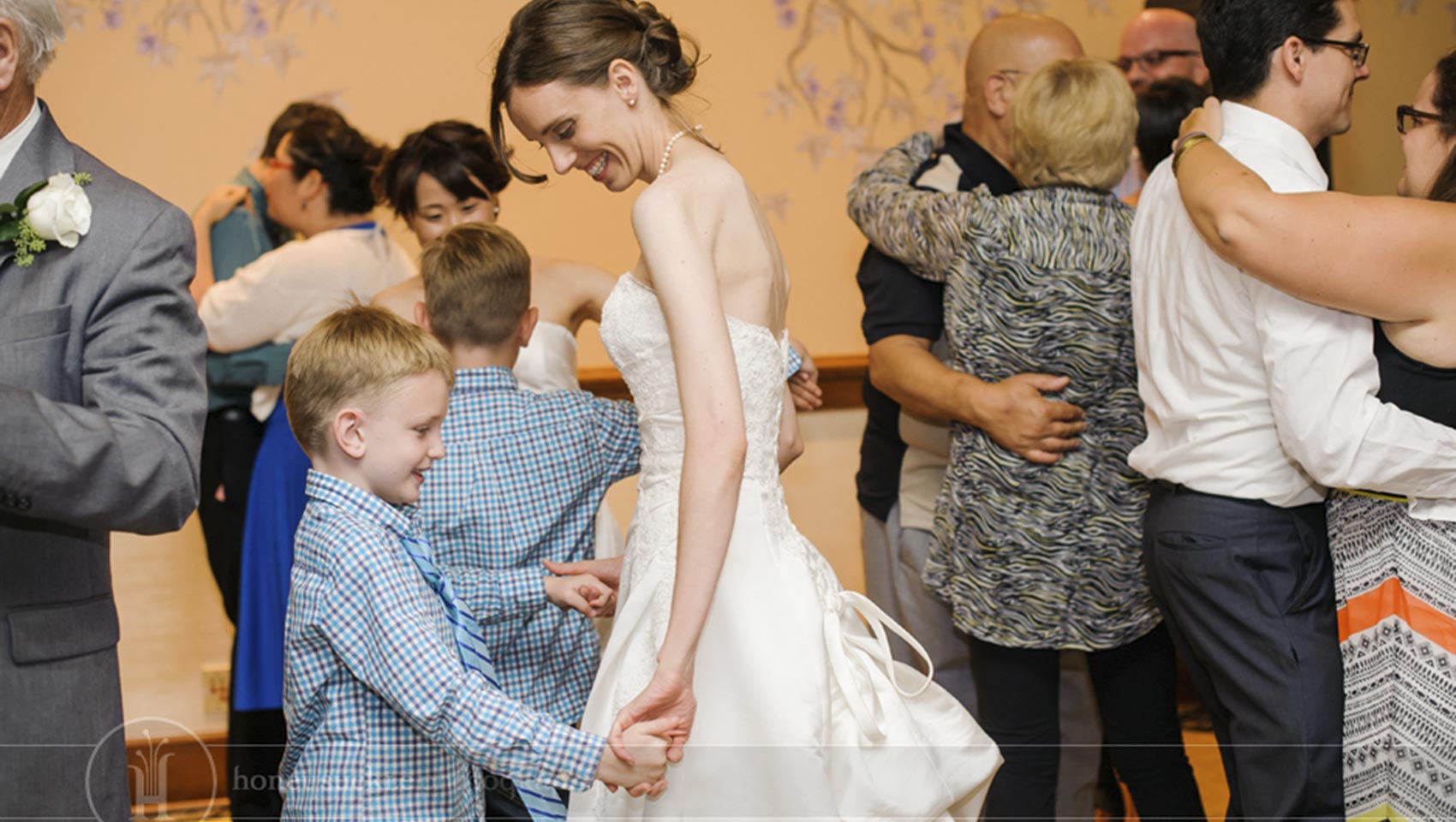 bride dancing at wedding reception